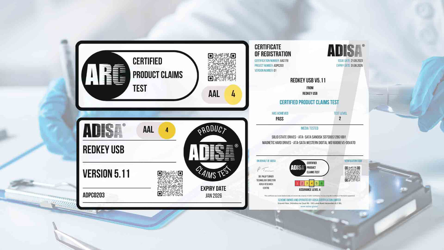 Redkey USB Certified Data Erasure