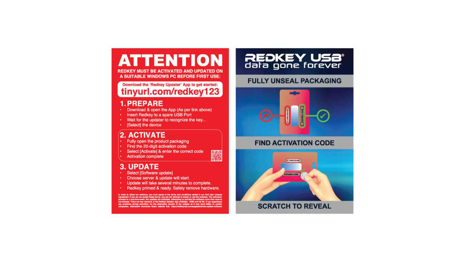 Redkey USB Postcard Activate Update