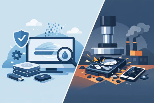 Data Wiping vs Physical Destruction Compared