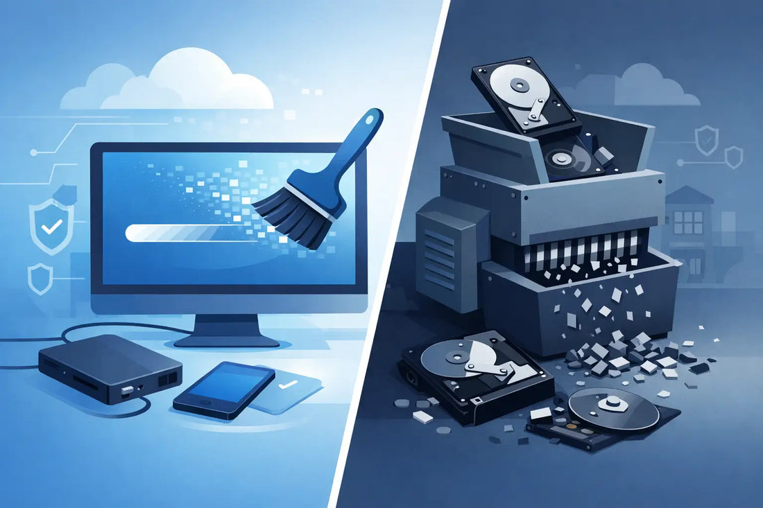 Data Wiping Versus Drive Shredding Compared