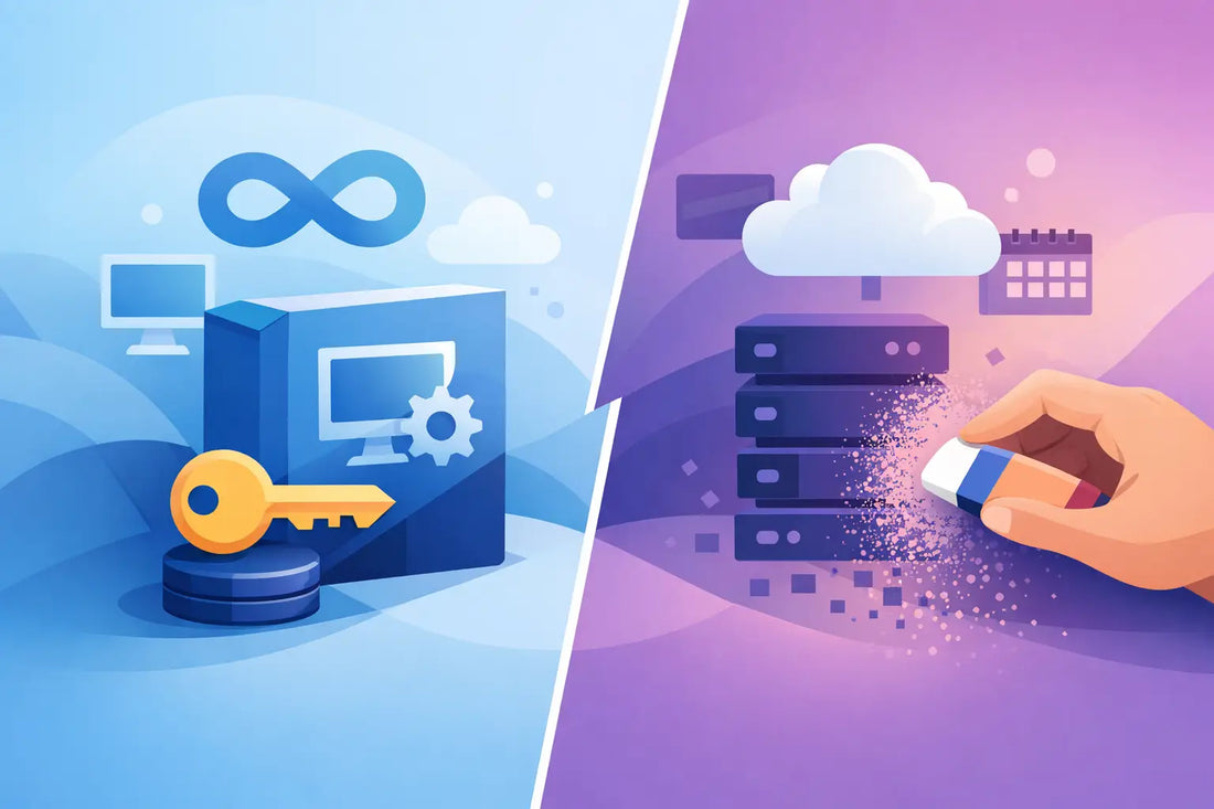Perpetual License Versus Subscription Erasure