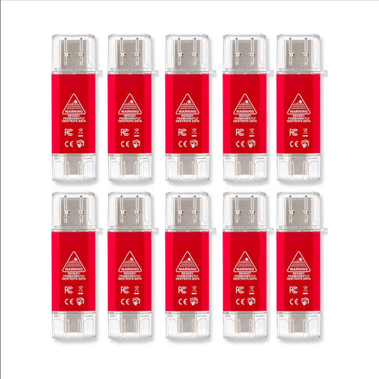 Redkey USB Ultimate 10-Pack: ten devices shown together